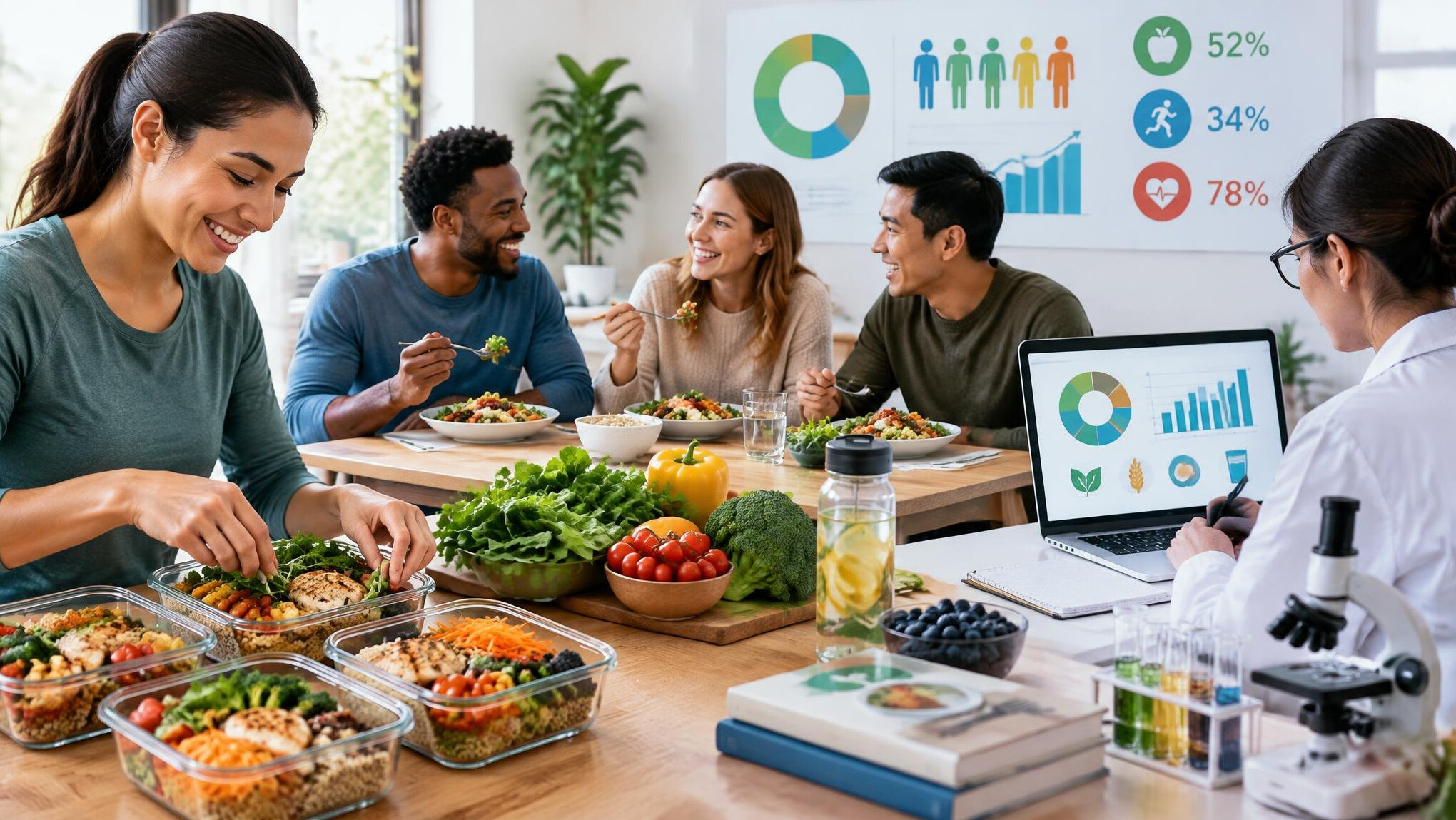 healthy meal preparation