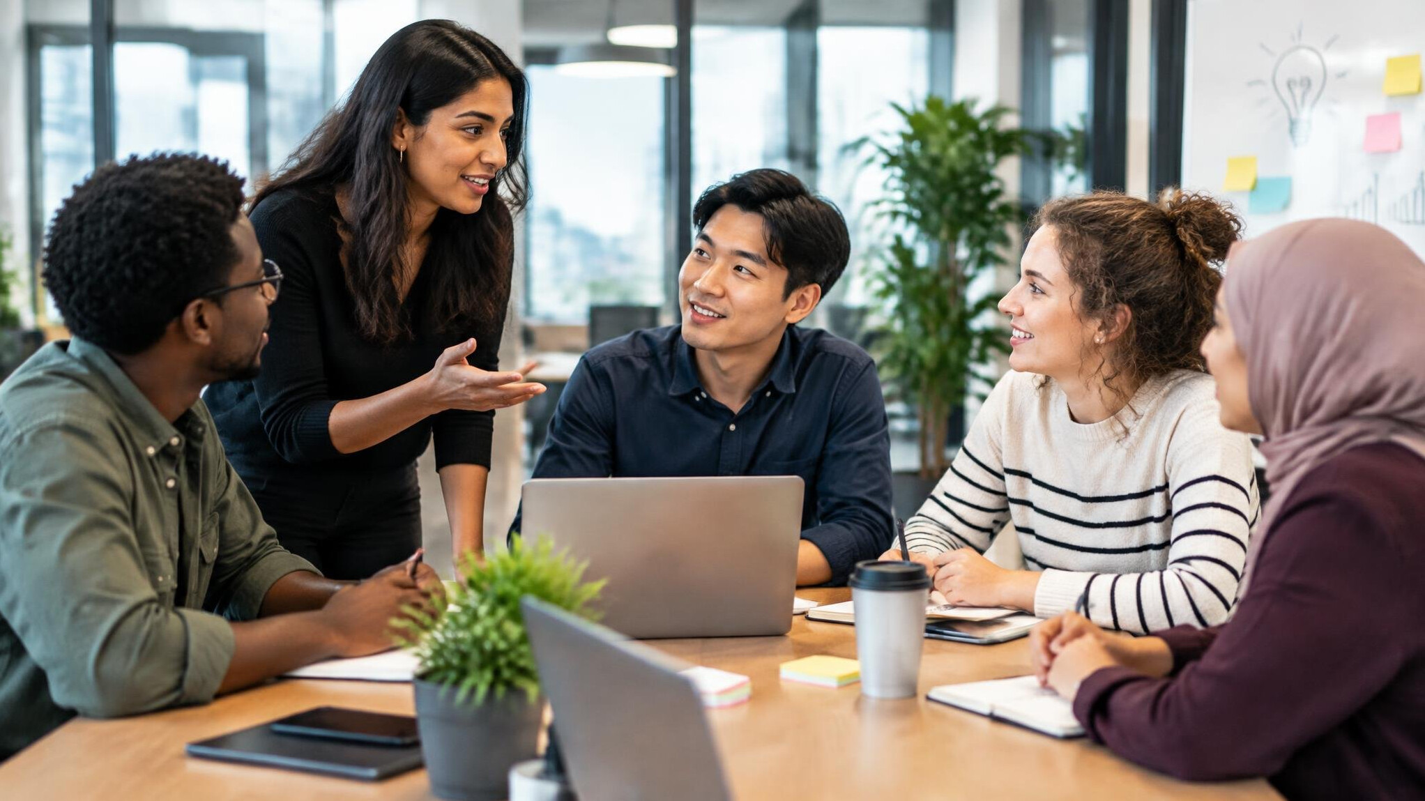 young professionals in meeting