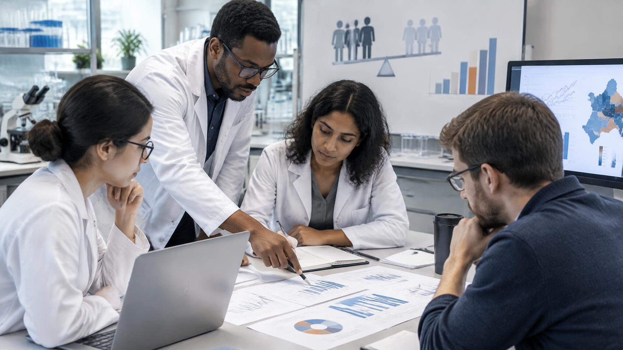 research team in lab